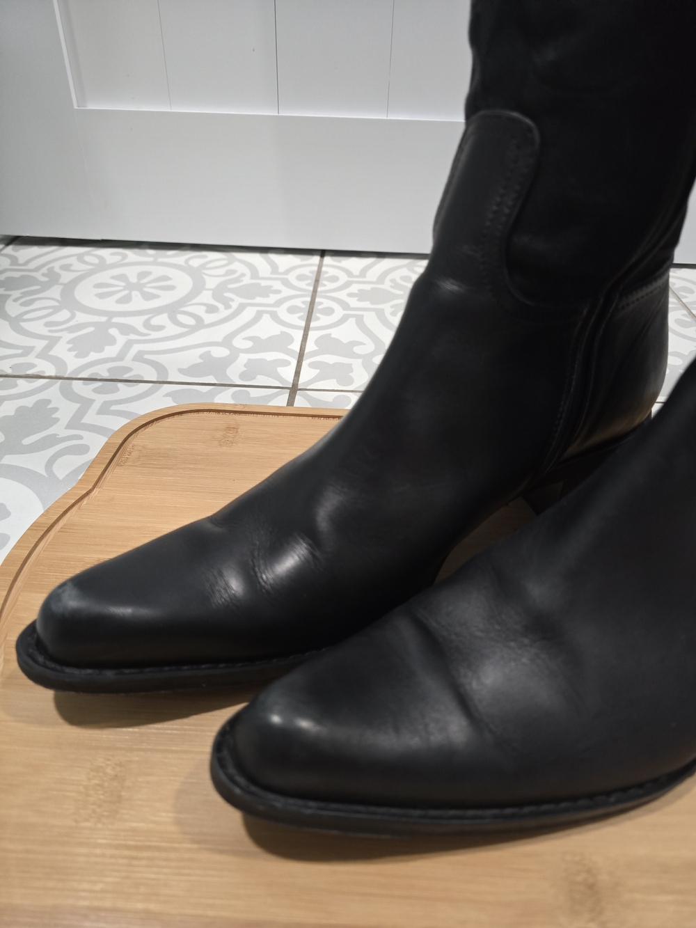 Coach Black Signature Jacquard Knee Boots - Picture 3 of 12